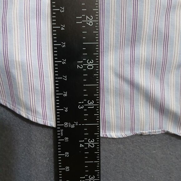 Brooks Brothers Men 35 16.5 Classic Striped Non Iron Button Up Dress Shirt - Picture 8 of 10